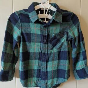 Plaid Outdoor Kids / Cabela's Shirt 💙💚 Green and Blue